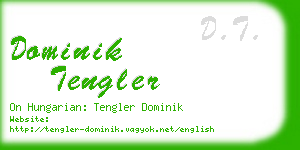 dominik tengler business card